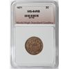 Image 3 : 1871    2 CENT GEM BU
