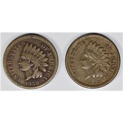 1859 & 1862 INDIAN CENTS