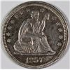 Image 1 : 1857 SEATED QUARTER