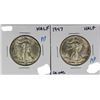 Image 1 : 1941 AND 1947 WALKING LIBERTY HALF DOLLARS