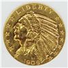Image 1 : 1909-D $5 GOLD INDIAN