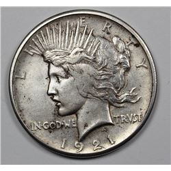 1921 PEACE SILVER DOLLAR