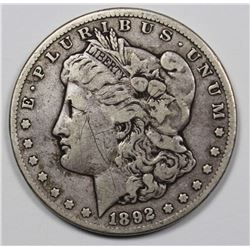 1892-CC  MORGAN DOLLAR