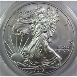 2012-W BURNISHED AMERICAN SILVER EAGLE