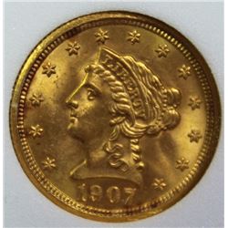 1907 $2.50 GOLD LIBERTY