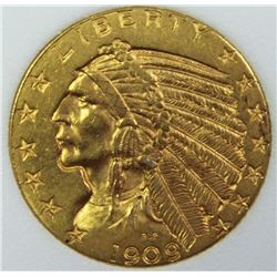 1909 $5.00 GOLD INDIAN