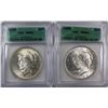 Image 1 : 1922 & 1925 PEACE SILVER DOLLARS