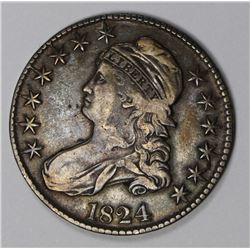 1824 BUST HALF DOLLAR