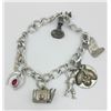 Image 2 : 2 STERLING CHARM BRACELETS