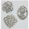 Image 1 : STERLING BROOCHES