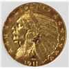Image 1 : 1911-D $5 GOLD INDIAN