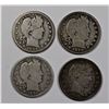 Image 1 : BARBER QUARTERS: 1898-S GOOD, 1899 G/VG,