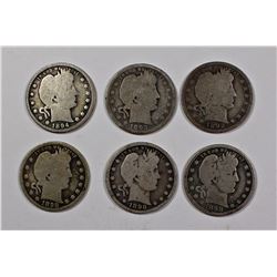 BARBER QUARTERS: 1898 GOOD, 1898-O GOOD,
