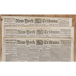 3 DIFFERENT CIVIL WAR NEWSPAPERS