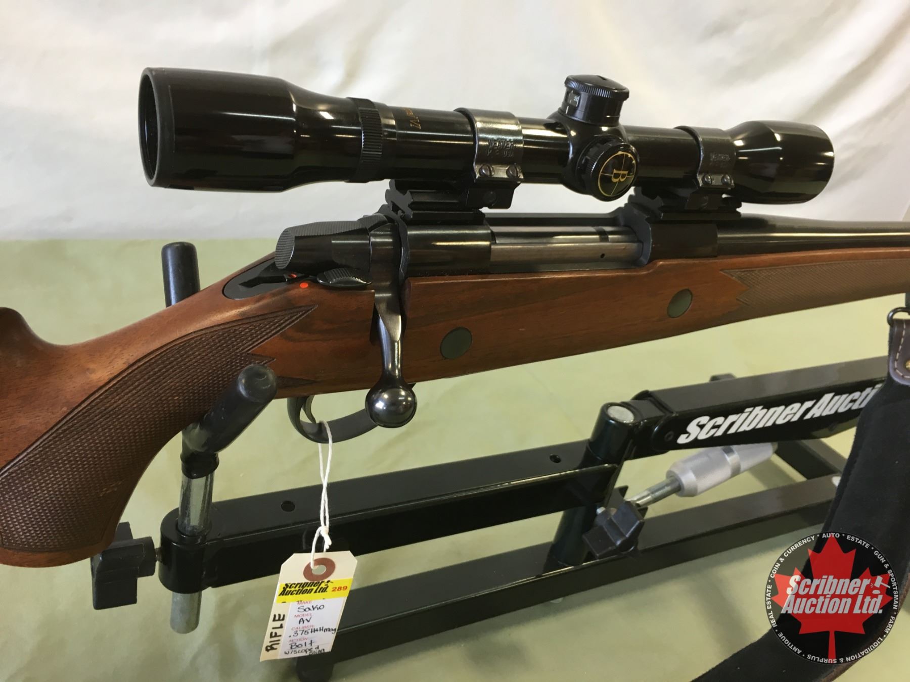 Rifle: Sako AV .375 H&H Mag - Bolt w/Sling & Scope