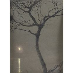 G. Gentile Italian Color Pencil on Paper Night