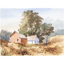 Edward Garbely 1908-1999 US Watercolor Landscape