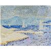 Image 1 : French Impressionist Oil on Paper Signed Signac