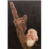 Image 1 : American/Canadian Oil on Board Man Pointing at Sky