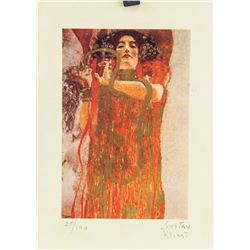 Gustav Klimt Austrian School Signed Litho 25/100