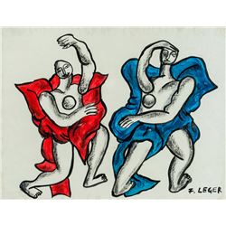 Fernand Leger French Cubist Mixed Media on Board