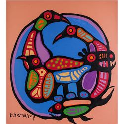 Norval Morrisseau 1932-2007 Canadian Acrylic 1977