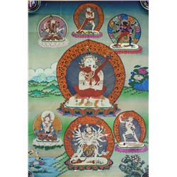 Print Tanka of Protective Deity on Canvas