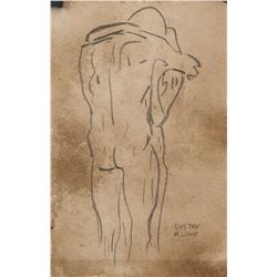 Gustav Klimt Austrian Symbolist Pencil Paper