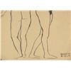 Image 4 : Four Graphite Paper Drawings of Nude Figures 1924