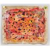 Image 2 : Canadian Abstract Oil on Canvas Signed Illegibly
