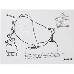 John Callahan American Pop Art Mixed Media