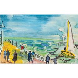 Raoul Dufy French Fauvist Gouache on Paper