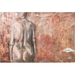 Italian Modernist OOC Nude Signed Illegibly