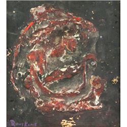 Anton Rooskens Dutch Abstract Oil on Board