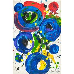 Sam Francis American Abstract Oil on Canvas