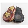 Image 1 : Chinese Double Gourd Ink Stone with Wood Case