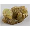 Image 5 : 2 Assorted Chinese Green Hardstone Carved Beasts