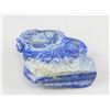 Image 3 : Chinese Lapis Carved Long-Eyebrow Lohan Statue