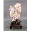 Image 2 : Chinese Fine Fossil Wood Scholar Stone with Stand