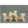 Image 2 : Chinese Archaistic Hetian White Jade Tiger Toggle