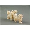 Image 5 : Chinese Archaistic Hetian White Jade Tiger Toggle