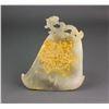 Image 2 : Chinese Archaistic Yellow Jade Carved Dragon Axe