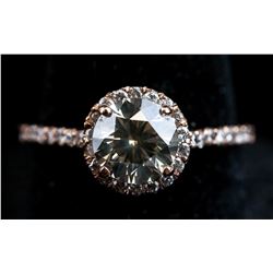 1.26 Ct 14K Rose Gold Diamond Ring CRV $16500