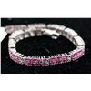 Image 1 : 6 Ct Ruby Sterling Silver Bracelet CRV $1900