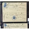 Image 3 : 1930s Canadian Alberta Cancelled Cheques 6PC