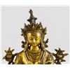 Image 2 : Chinese Ming Style Gilt Bronze Green Tara Statue