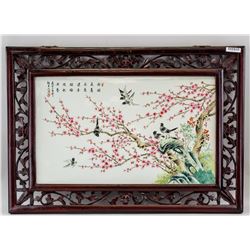 Maqpie Cherry Blossom Porcelain Plaque