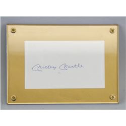 Mickey Mantle Cut Signature GSA Certificate