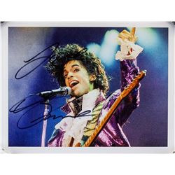 Prince Autographed Photograph JSA Letter