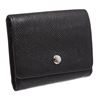 Image 1 : Louis Vuitton Black Taiga Leather Coin Purse Compact Wallet